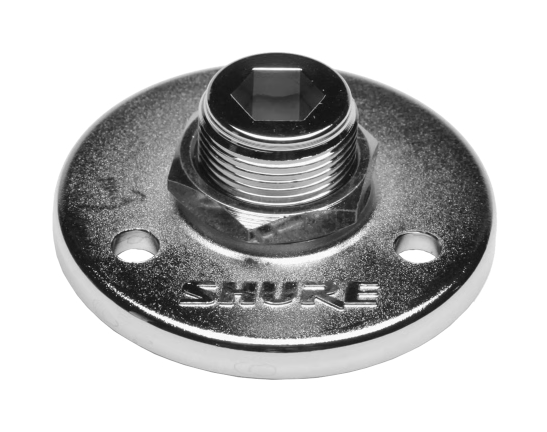 5/8-27 THREADED MOUNTING FLANGE, MATTE SILVER