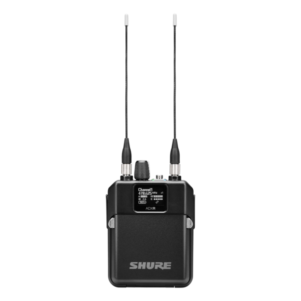 ADXR AXIENT DIGITAL PSM WIRELESS BODYPACK RECEIVER WITH 2 SB910 RECHARGEABLE BATTERIES