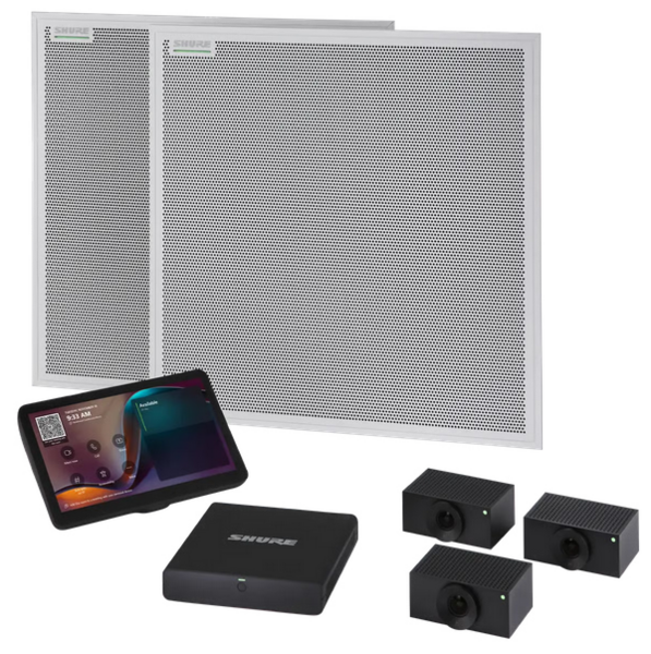 INTELLIMIX ROOM KIT FOR LARGE ROOMS- 1 IMX FOUNDATION SYSTEM, 2 MXA902 SPEAKERS, 1 HUDDLY MULTI-CAM