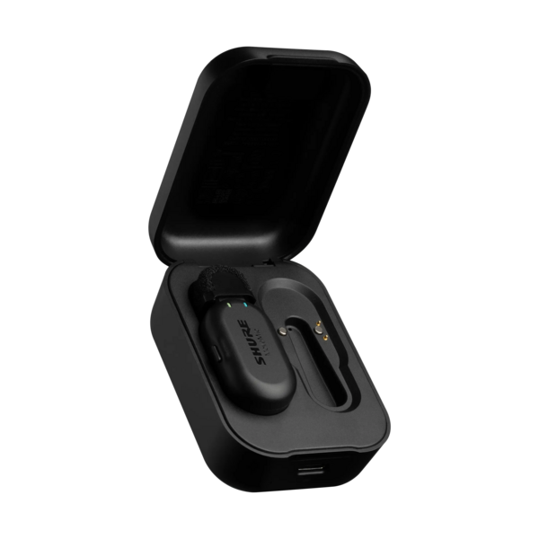 MOVEMIC LAVALIER- SINGLE-CHANNEL WIRELESS LAPEL MICROPHONE WITH CHARGING CASE & USB-C CHARGING CABLE