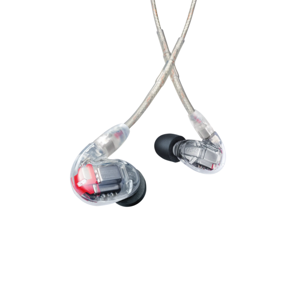 SE846 GEN2 SOUND ISOLATING EARPHONES, CLEAR. INCLUDES STRAIGHT CABLE, FIT KIT, 1/4" ADAPTER, CASE