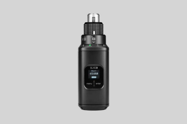 PLUG-ON DIGITAL WIRELESS TRANSMITTER FOR XLR - CONVERT ANY XLR SOURCE TO SLXD WIRELESS TRANSMITTER
