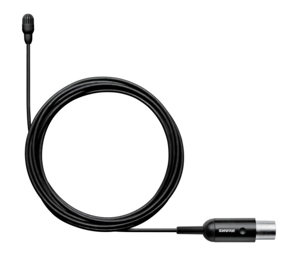 OMNIDIRECTIONAL LAV WITH TA4F (TQG) CONNECTOR, LOW SENS, BLACK - WITH ACCESSORIES