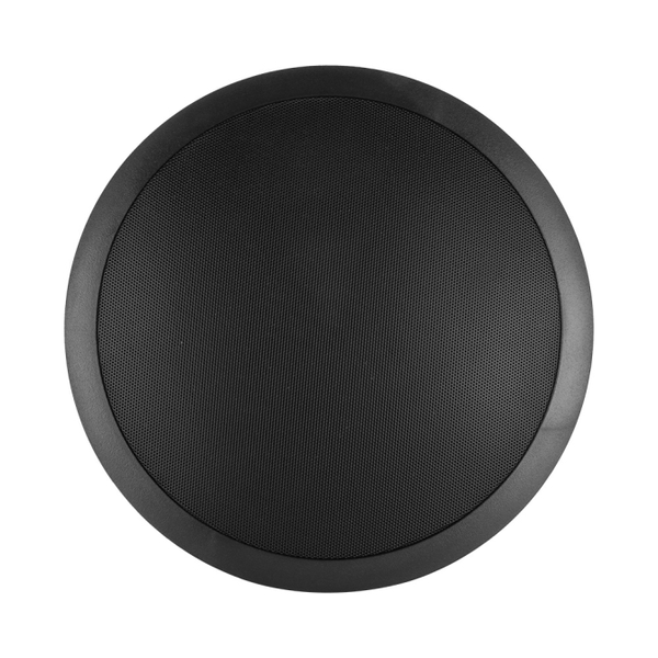 6.5" COAX IN-CEILING SPEAKER, BLACK, SWITCH FOR 25/70/100V & 16 OHM TRANSFORMER BYPASS POSITION