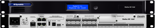 RadiusNX 12x8 USB-B(non-Dante) Programmable DSP:12 mic/line in, 8 line out, USB audio