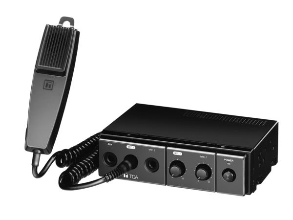 MOBILE MIXER/AMPLIFIER FOR REMOTE APPLICATIONS / 15 W / 4 OR 8 OHMS / HANDHELD MICROPHONE INCLUDED