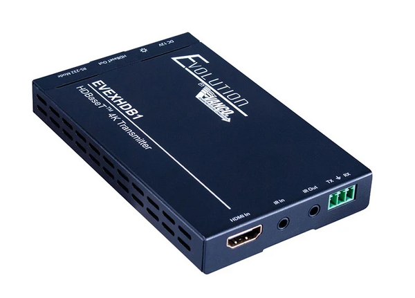 HDBASET SLIM EXTENDER 4K/60HZ 130FT/40M, 1080P 230FT/70M HDCP 2.2 BI-DIRECTIONAL IR POC