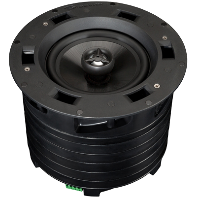 SONIC VORTEX® TECHNOLOGY 25/70/100 VOLT IN CEILING 6.5 INCH 2-WAY FLUTED IMPP, 1 INCH ALU DOME