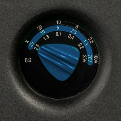 SONIC VORTEX® TECHNOLOGY 25/70/100 VOLT IN CEILING 6.5 INCH 2-WAY FLUTED IMPP, 1 INCH ALU DOME