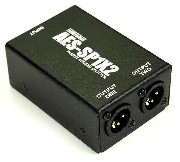 SPLITTER - AES, XLRF INPUT, DUAL XLRM ISOLATED OUTPUTS