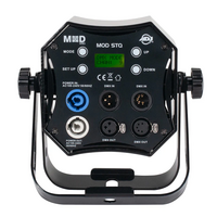MOD STQ; COMPACT, HIGH OUT, LOW POWER DRAW LED PAR USED AS A WASH FIXTURE WITH 7 X 8W RGBW LEDS