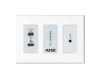 AMX N2615D ENCODER WALL PLATE W/ DANTE, DECORA STYLE