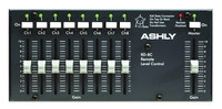 FADER REMOTE, HARDWIRES TO ASHLY REMOTE-DATA-PORT, 8-CHANNELS + MASTER (WALL-MOUNT)