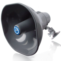HORN LOUDSPEAKER 30W @ 8OHM, GRAY,  INCLUDES OMNI PURPOSE MOUNTING BRACKET. WEATHER RESISTANT
