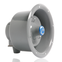 FLANGED EMERGENCY SIGNALING HORN LOUDSPEAKER WITH 25V/70.7V-15W TRANSFORMER AND CAPACITOR FOR LINE