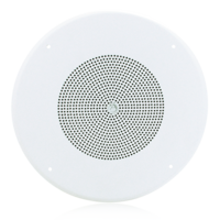 8" COAXIAL LOUDSPEAKER WITH 70V, 8W TRANSFORMER AND 62-8 BAFFLE / WHITE GRILLE