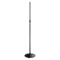 LOW-PROFILE MIC STAND EBONY / BLACK - ECONOMICAL, GENERAL PURPOSE FLOOR STAND / MIC STAND