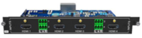 4X 1080P HDBASET SEAMLESS INPUT CARD WITH 4 HDBT, 4 RS-232 AND 4 EXTERNAL STEREO AUDIO PORTS