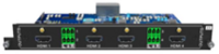 4X 4K SEAMLESS HDMI OUTPUT CARD WITH 4 HDMI AND 4 EXTERNAL STEREO AUDIO PORTS