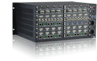 MODULAR MATRIX SWITCHER CAGE 32X32 AT 5U HIGH, RS232, BUTTON & OPTIONAL TCP/IP CONTROL