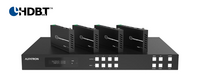 4X4 HDBASET MATRIX SWITCHER 4K. SUPPORTS HDCP 2.2. TRANSMIT 4K&2K SIGNAL 8M VIA HDMI PORT. 40M VIA H