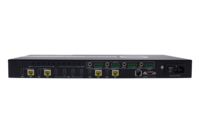 4X4 HDBASET MATRIX SWITCHER 4K. SUPPORTS HDCP 2.2. TRANSMIT 4K&2K SIGNAL 8M VIA HDMI PORT. 40M VIA H