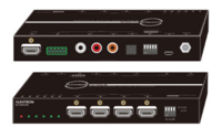 8K HDMI DISTRIBUTION AMPLIFIER WITH 1 INPUT AND 4 OUTPUTS, INCLUDES AUDIO DE EMBEDDER