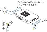 RACK-MOUNT KIT FOR TM-360 MIXER/AMPLIFIER