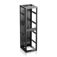 STAND ALONE OR GANGABLE RACK 25" DEEP, 44RU / BASE, TOP PANEL, FRAME & REAR DOOR, FULLY ASSEMBLED