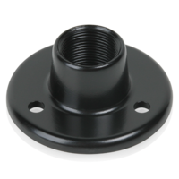 SURFACE MOUNT FEMALE MIC FLANGE 5/8"-27 THREAD EBONY FINISH