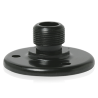 SURFACE MOUNT MALE MIC FLANGE 5/8"-27 THREAD EBONY FINISH (BLACK) BASE HOLES ON 1 1/4" CENTERS