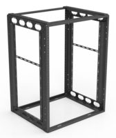 14RU FURNITURE RACK 16" DEPTH, EASY TO ASSEMBLE / LACING BARS & REAR RACK RAILS INCLUDED