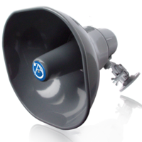 HORN LOUDSPEAKER 30W @ 8OHM, GRAY,  INCLUDES OMNI PURPOSE MOUNTING BRACKET. WEATHER RESISTANT