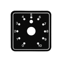 VOLUME CONTROL RACK MOUNTING PLATE HOLDS UP TO 6 RACK MOUNT VOLUME CONTROLS (ATTENUATORS)