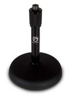 ADJUSTABLE HEIGHT DESKTOP MIC STAND 8-13" EBONY FINISH (BLACK)