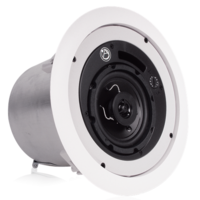 4" COAXIAL CEILING SPEAKER (UL)-70.7V/00V 16W TRANSFORMER & 8OHM BYPASS, WHITE (PRICED EA, BUY 2'S)