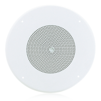 8" COAXIAL LOUDSPEAKER WITH 70V, 8W TRANSFORMER AND 62-8 BAFFLE / WHITE GRILLE