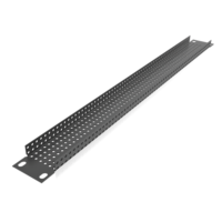 19" 1RU RECESSED VENT RACK PANEL