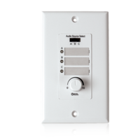 WALL PLATE INPUT SELECT SWITCH, VOLUME CONTROL 10K POT WITH SYSTEM INDICATOR