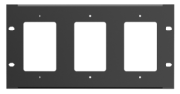 RACK MOUNT PLATE FOR SINGLE GANG WALL-PLATES FITS UP TO 3 WALL PLATES FOR USE WITH WMA-HR RACKS