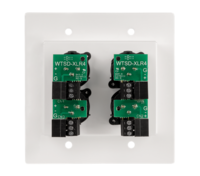 WTSD FOUR XLR INPUT WALL PLATE FOR USE WITH WTSD-MIX41K