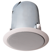 CEILING SPEAKER -SUPERIOR SOUND IN A VERY COMPACT ENCLOSURE (7-1/4" DIAMETER) FOR 70V AND 8OHM