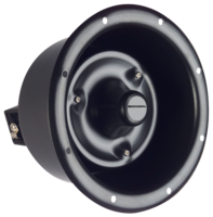 FLANGE-MOUNTED REENTRANT HORN LOUDSPEAKER / 15 WATTS MAX. @ 70V OR 25V