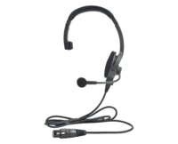 INTERCOM HEADSET  SINGLE EAR 6 PIN MALE XLR (BALANCED MIC)