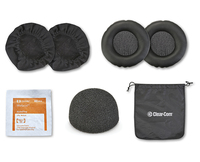 HEADSET SANITIZATION PACKAGE FOR CC-400 INC. 2 EAR PADS, MIC POP SHIELD, 2 EAR SOCKS