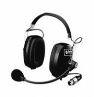 DOUBLE-EAR ECONOMY HEADSET XLR-4F:  DOUBLE ENCLOSED EAR ECONOMY HEADSET - FOUR-PIN FEMALE