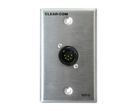 2 CH. 6-PIN INTERCOM OUTLET:  TWO-CHANNEL SIX-PIN INTERCOM OUTLET WALL PLATE SIX-PIN MALE