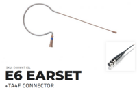 E6 EARSET FOR SHURE TA4F-(O) OMNIDIRECTIONAL, (W6) FOR SPEAKING & VOCALS, CLASSIC/SPRINGY BOOM / TAN