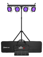 4BAR ILS:COMPLETE WASH LIGHTING SOLUTION W/4 ADJUSTABLE HEADS, STAND & BAG,ILS & D-FI USB COMPATIBLE