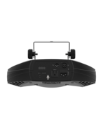 LED DERBY EFFECT LIGHT SPREADS MULTICOLORED, CHASING BEAMS THROUGHOUT THE ROOM